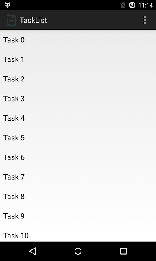Tasklist Demo Screen 3