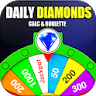 Diamonds Spin Wheel For Fire Icon