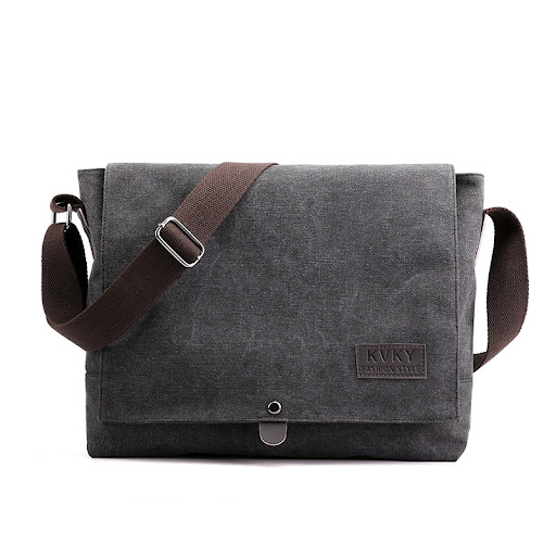 Title 4, Mens Retro Canvas Bag Casual Briefcase Backpac...