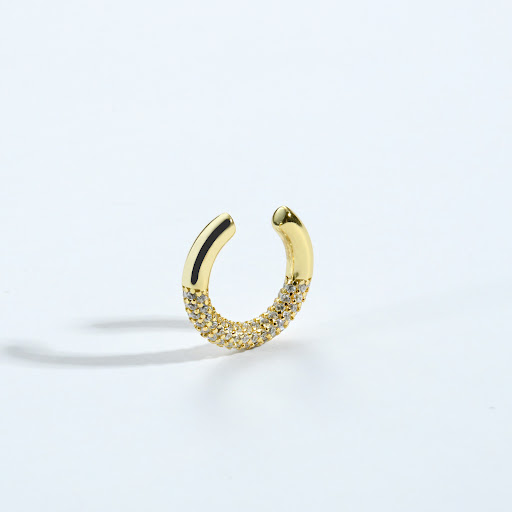 Title 5, S925 Sterling Silver C-Shaped Earrings for Wome...