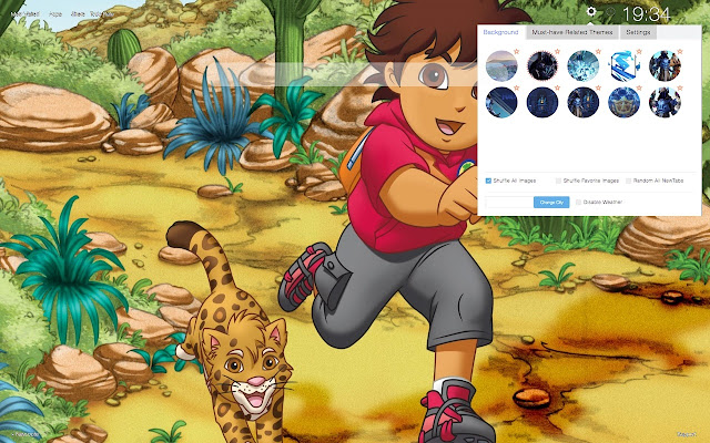 Go, Diego, Go! Wallpapers New Tab