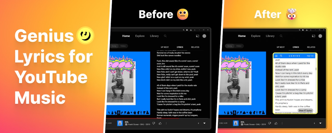 Genius Lyrics for YouTube Music Preview image 1