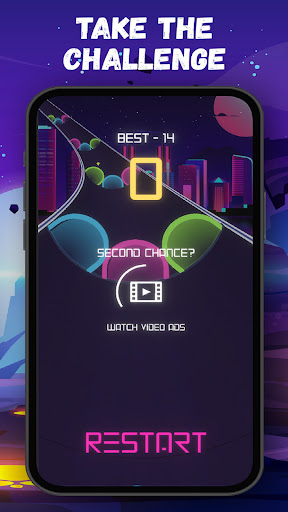 Screenshot colored ball – speedball rush