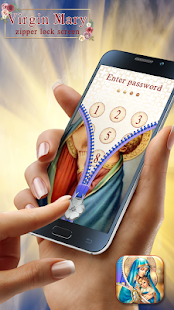 Virgin Mary Zipper Lock Screen(圖4)-速報App