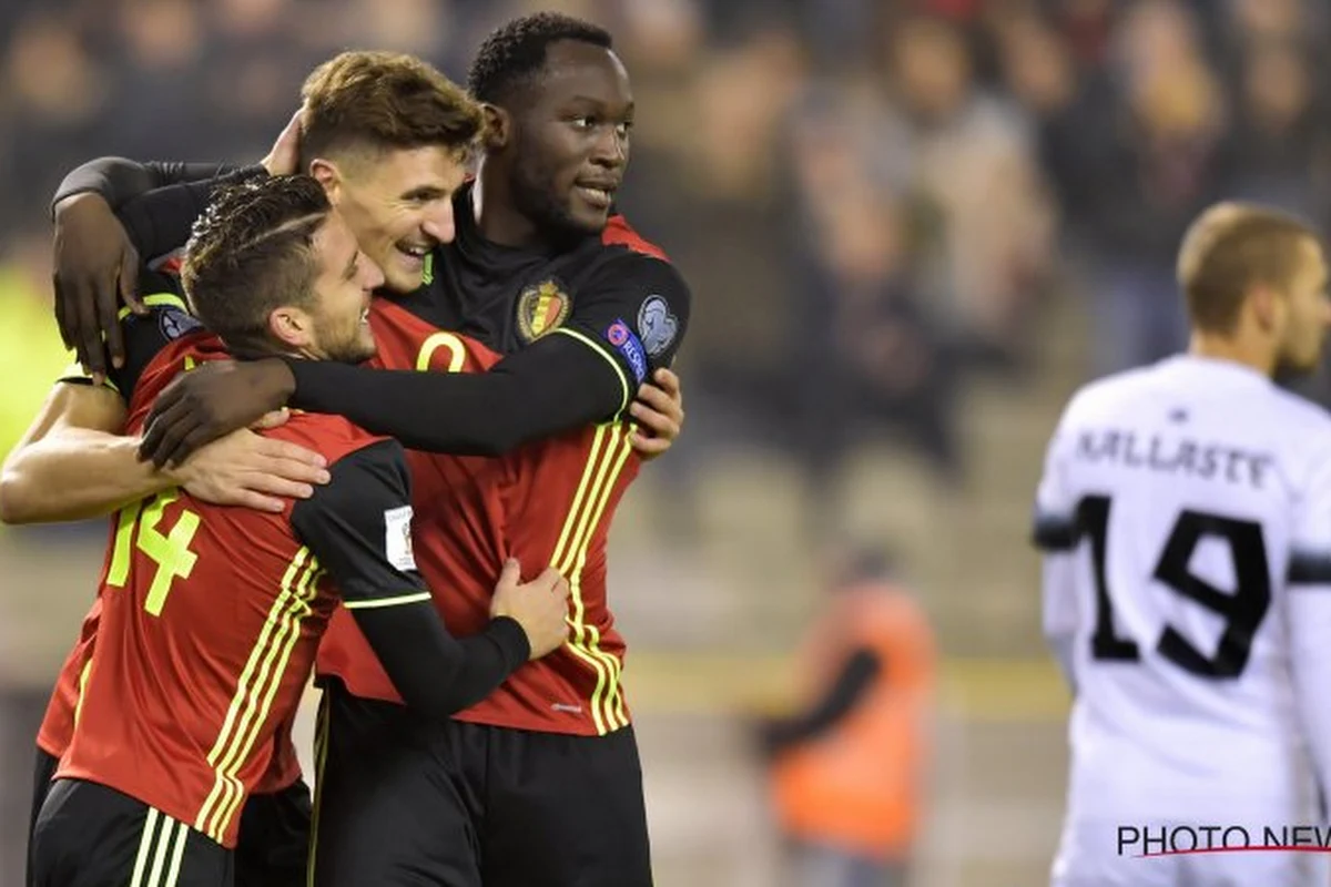 La Belgique reste cinquième au classement FIFA