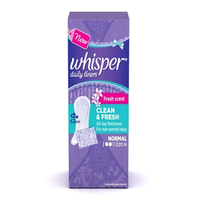 WHISPER PANTYLINERS 20PC