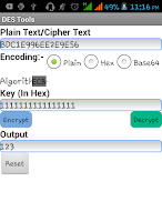 DES Encryption Screenshot