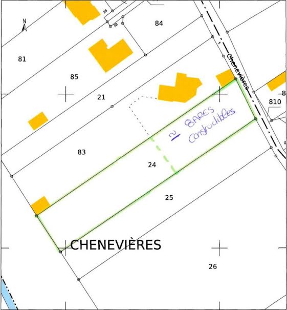 Vente terrain  1870 m² à Velorcey (70300), 20 900 €