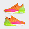 zx 2k boost footwear white / bright orange / solor pink