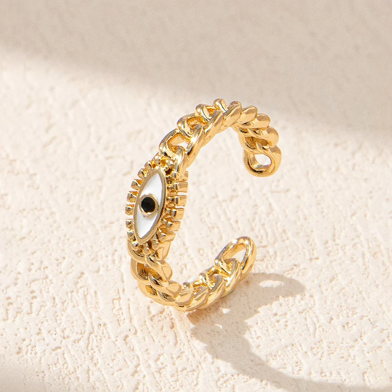 Bague Œil du Mal Huile Coulante pour un Sens Avancé de l'Individualité. Affirmez votre singularité avec cette bague remarquable.