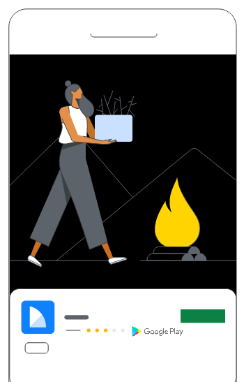 Google Display Network Ad, home screen
