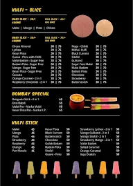 Bombay Kulfi menu 2