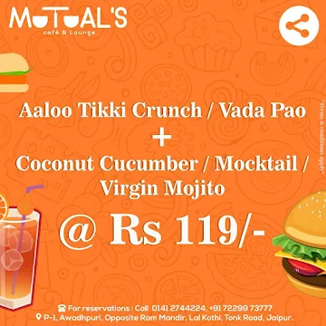 Mutual's menu 