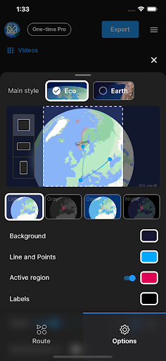 Screenshot Mult.dev: Animated Travel Maps