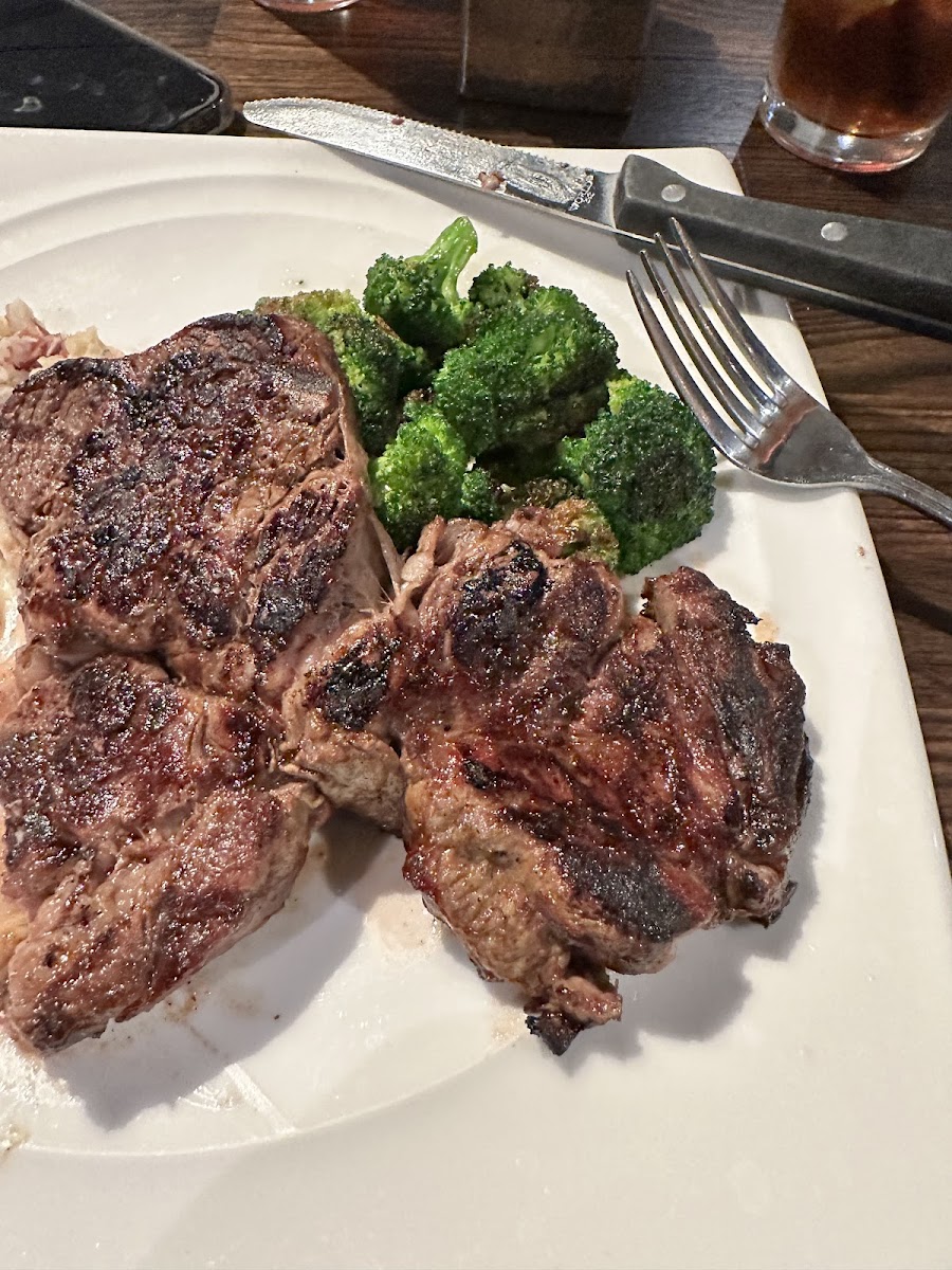 Steak Potatoes and Broccoli