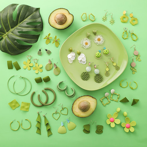 Title 1, Online Influencer Pop Avocado Earrings Fresh Gr...