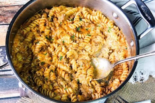 Homemade Cheesy Italian Hamburger Helper