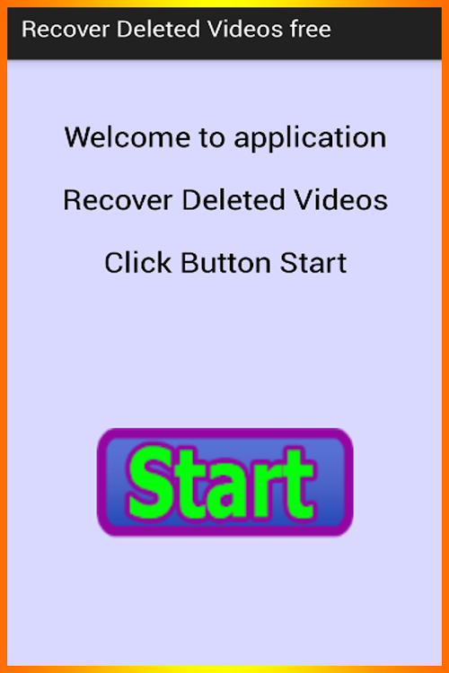 Android application recover deleted videos Free screenshort