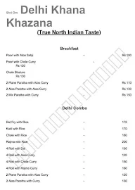 Delhi Khana Khazana menu 1