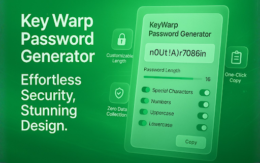 KeyWarp Password Generator screenshot 3