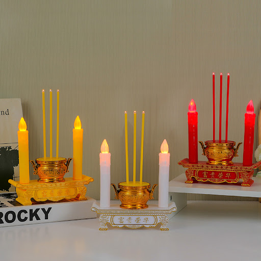 Title 3, Electronic Censer Buddha Lamp Candlestick Candl...
