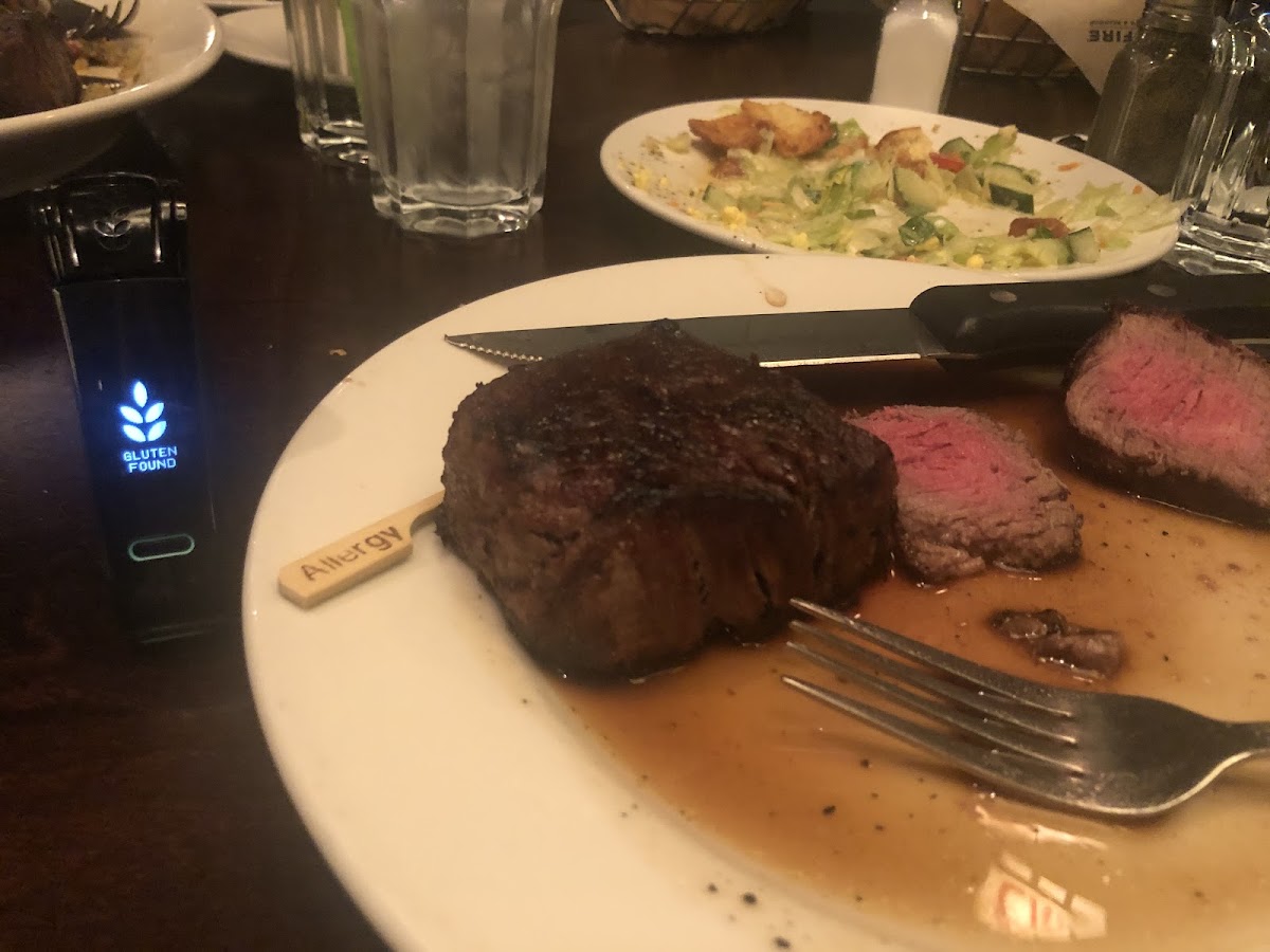 Gluten found on my filet mignon