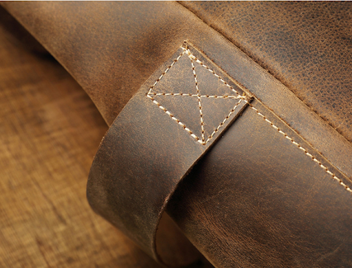 Title 5, Mens Casual Travel Vintage Crazy Horse Leather...