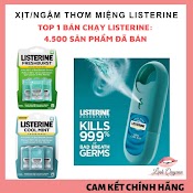 Xịt/Miếng Ngậm Thơm Miệng Listerine Hàng Mỹ