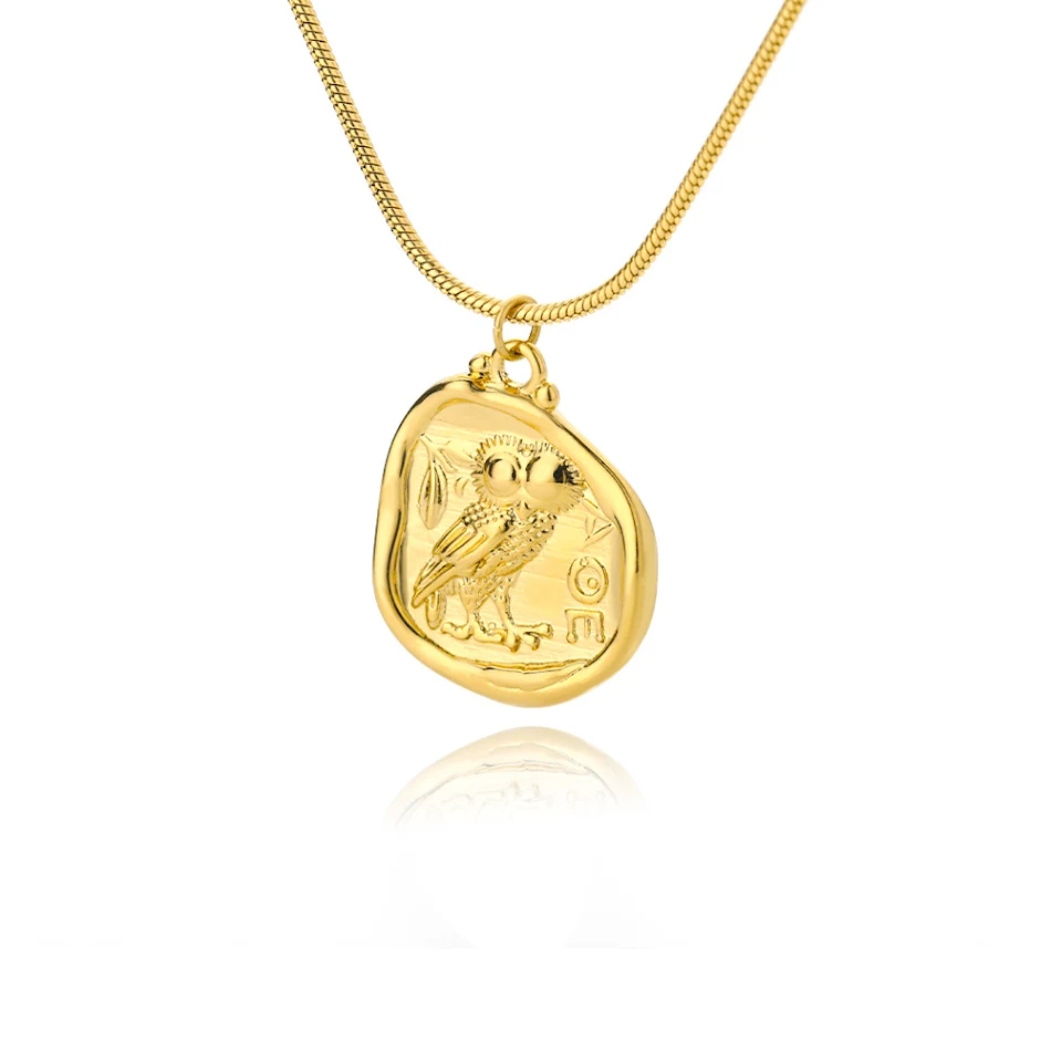 Creatieve uil standbeeld gouden ketting Kies een unieke uil hanger Mode sieraden voor vrouwen Perfect cadeau voor haar Pronk met je stijl