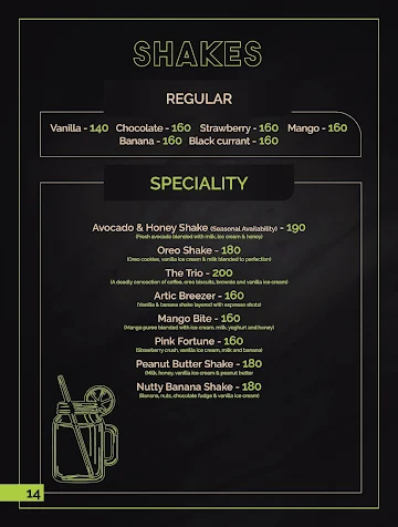 Cafe 17 menu 