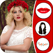 Women hairstyle photo maker  Icon