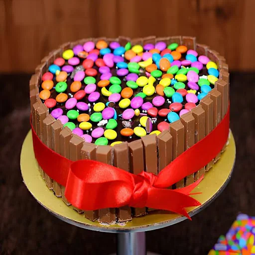 Kit Kat Gems Cake Eggless