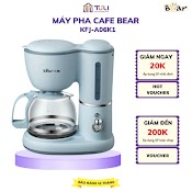 Máy Pha Cà Phê, Trà Mini Tự Động Bear Kfj - A06K1, Công Suất 550W, Dùng Pha Cafe/Coffee Espresso, Bh 12Tháng