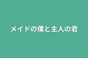 メイドの僕と主人の君