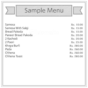 Durga Sweets Corner menu 