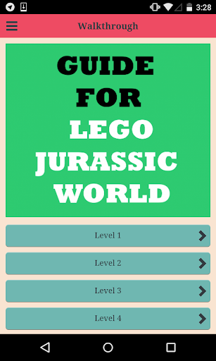 Guide for Lego Jurassic World