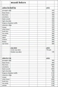 Muaah Bakery & Patisserie menu 4