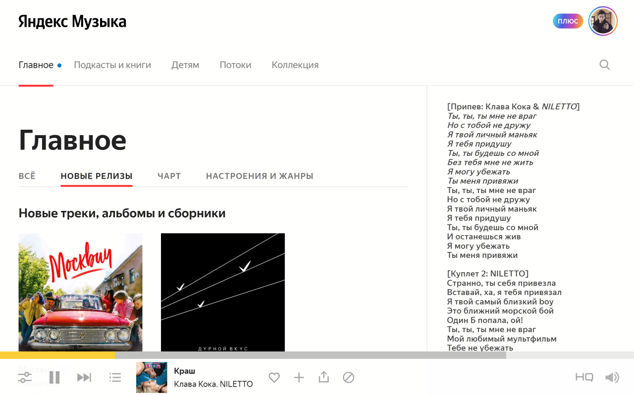 Yandex Music Lyrics Preview image 0