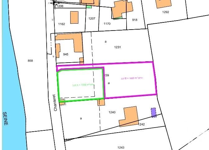 Vente terrain  1220 m² à Chappes (10260), 46 500 €