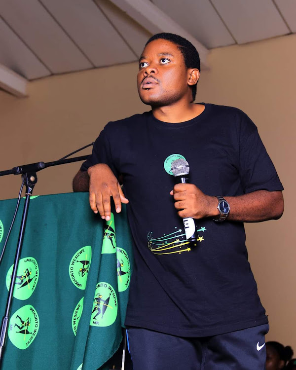 Ousted MK Party Youth League leader Bonginkosi Khanyile.