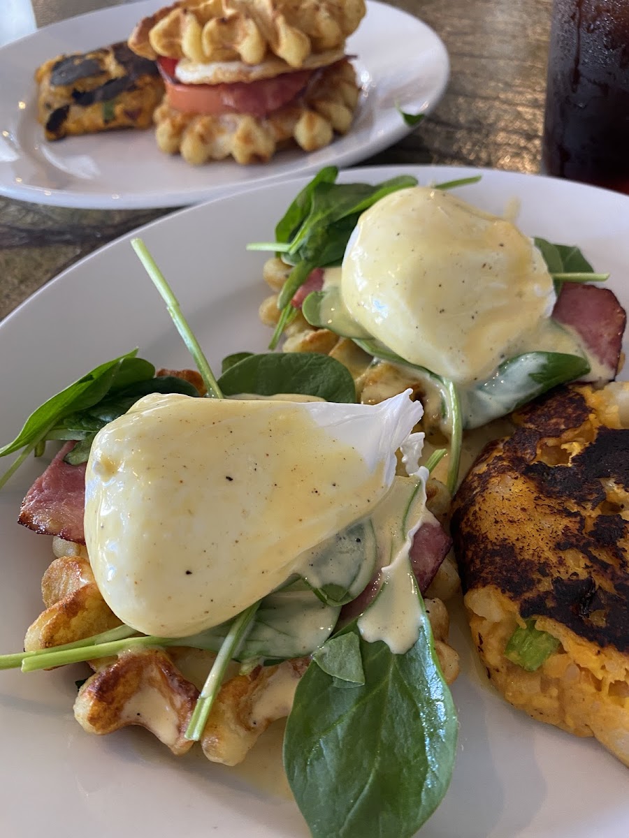 Gluten-Free Eggs Benedict at Fresh First