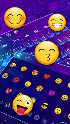 Galaxy Hologram Keyboard Themeのおすすめ画像3