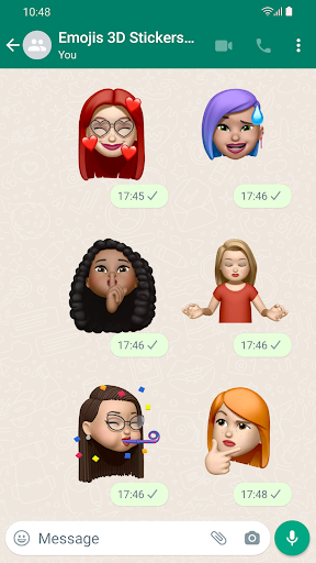 Screenshot Emojis 3D Stickers WASticker