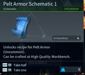 Unlock Crafting of Items