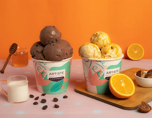 Avocado Mango & Belgian Dark Chocolate Ice Cream 600 Ml Combo