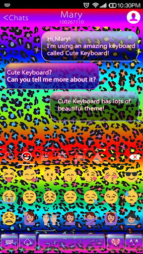 免費下載個人化APP|Rainbow Leopard Emoji Keyboard app開箱文|APP開箱王