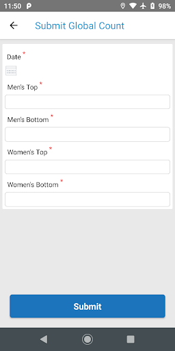 Screenshot Levi's Data Capture