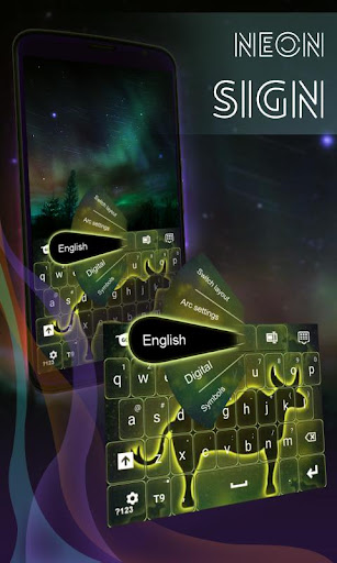 Neon Ox Sign Keyboard