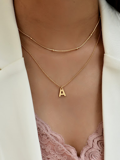 Title 4, European and American Fashion Multi-layer Lette...