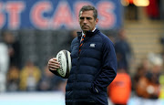 The Cheetahs head coach Franco Smith looks on during the Guinness Pro14 match against Ospreys at Liberty Stadium in Swansea, Wales, on September 08, 2018.   